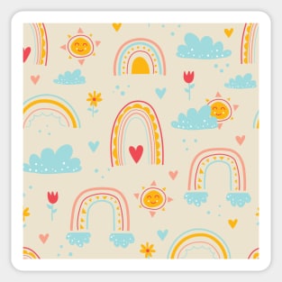 Sunny Rainbows Sticker